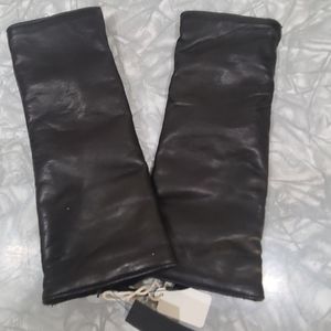 Club Monaco Alivia Gloves Hand Warmer Italian Leather NWT